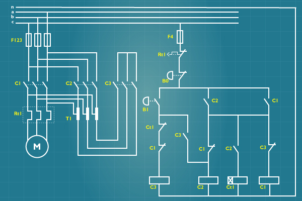 Simbologia básica dos diagramas de comando
